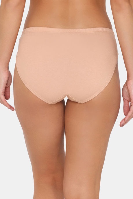 Rosaline Cotton Comfort Medium Rise Full Coverage Bikini Panty (Pack of 3) - Multicolor — image 7
